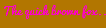 Image with Font Color FF00CB and Background Color B27600